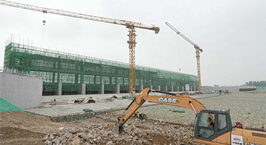蘭溝窪蓄滯洪區工程建設忙